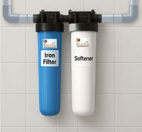 Water softener and iron filter